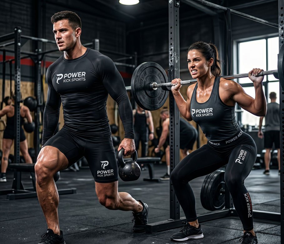 Custom Compression Clothing Rash Guards and MMA Shorts
